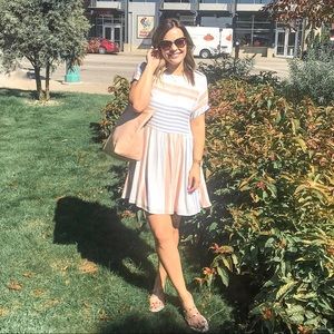 Striped Babydoll Tunic Dress